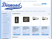 Tablet Screenshot of diamondcardsonline.com